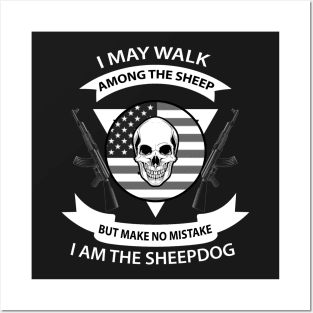 Skull T Shirt - The Sheepdog Posters and Art